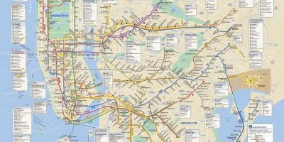 مدينة نيويورك MTA القطار خريطة