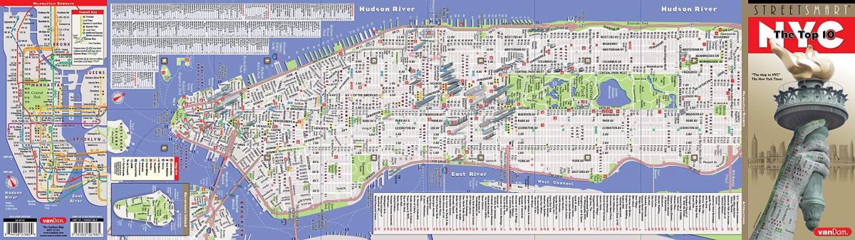 خريطة مدينة نيويورك الشوارع و الطرق