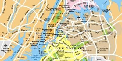 أكبر مدينة نيويورك خريطة