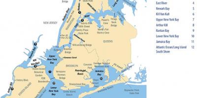 مدينة نيويورك نهر خريطة
