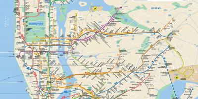 مدينة نيويورك النقل الجماعي خريطة